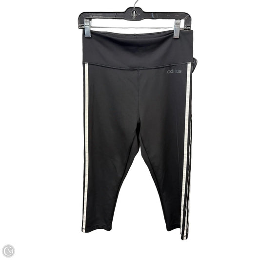 Athletic Leggings Capris By Adidas In Black, Size: M