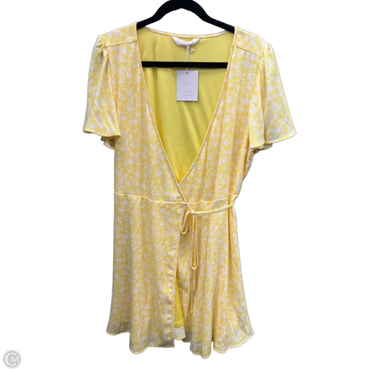 Dress Casual Short By Lc Lauren Conrad In Yellow, Size: L