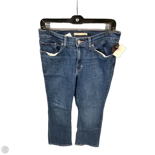 Jeans Boot Cut By Levis In Blue Denim, Size: 10