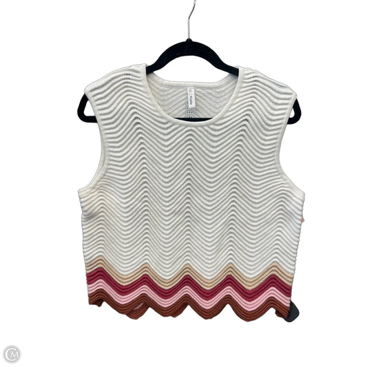 Vest Sweater By Wishlist In White, Size: L