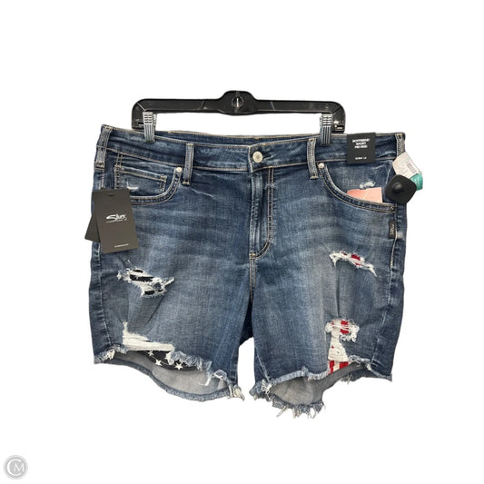 Shorts By Silver In Blue Denim, Size: 18