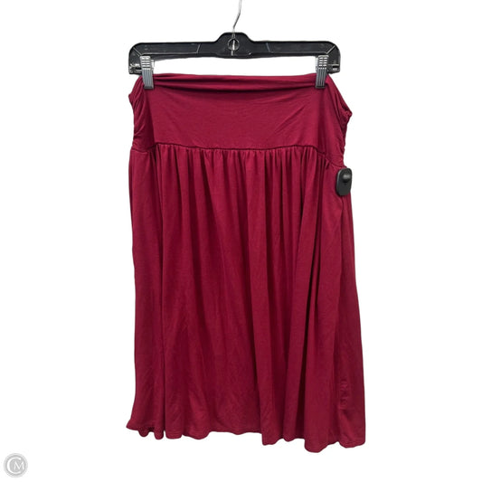 Skirt Midi By Clothes Mentor In Red, Size: 20