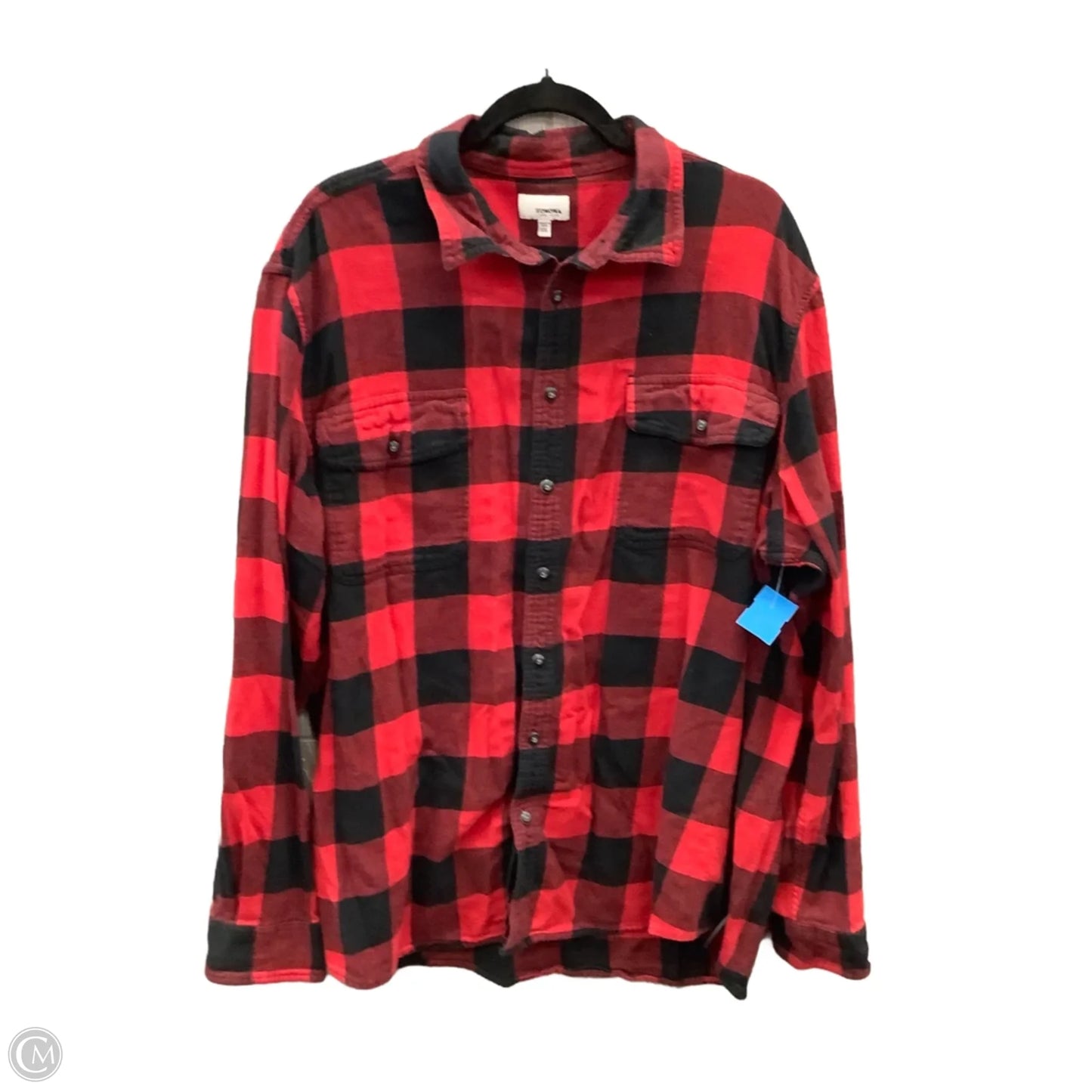 Top Long Sleeve By Sonoma In Red, Size: Xxl