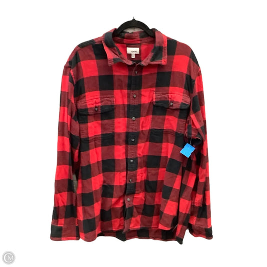 Top Long Sleeve By Sonoma In Red, Size: Xxl