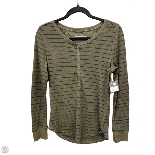 Top Long Sleeve By Eddie Bauer In Green, Size: M