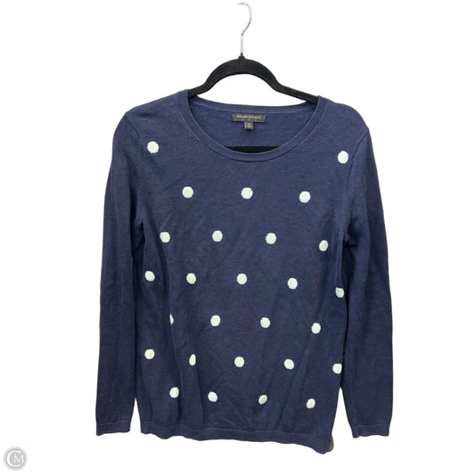 Top Long Sleeve By Banana Republic In Navy, Size: M