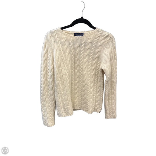 Sweater By Charter Club In Cream, Size: M