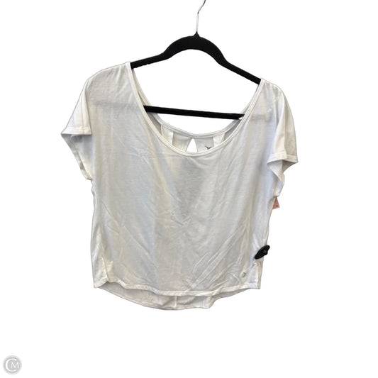 Athletic Top Short Sleeve By Old Navy In White, Size: Sp
