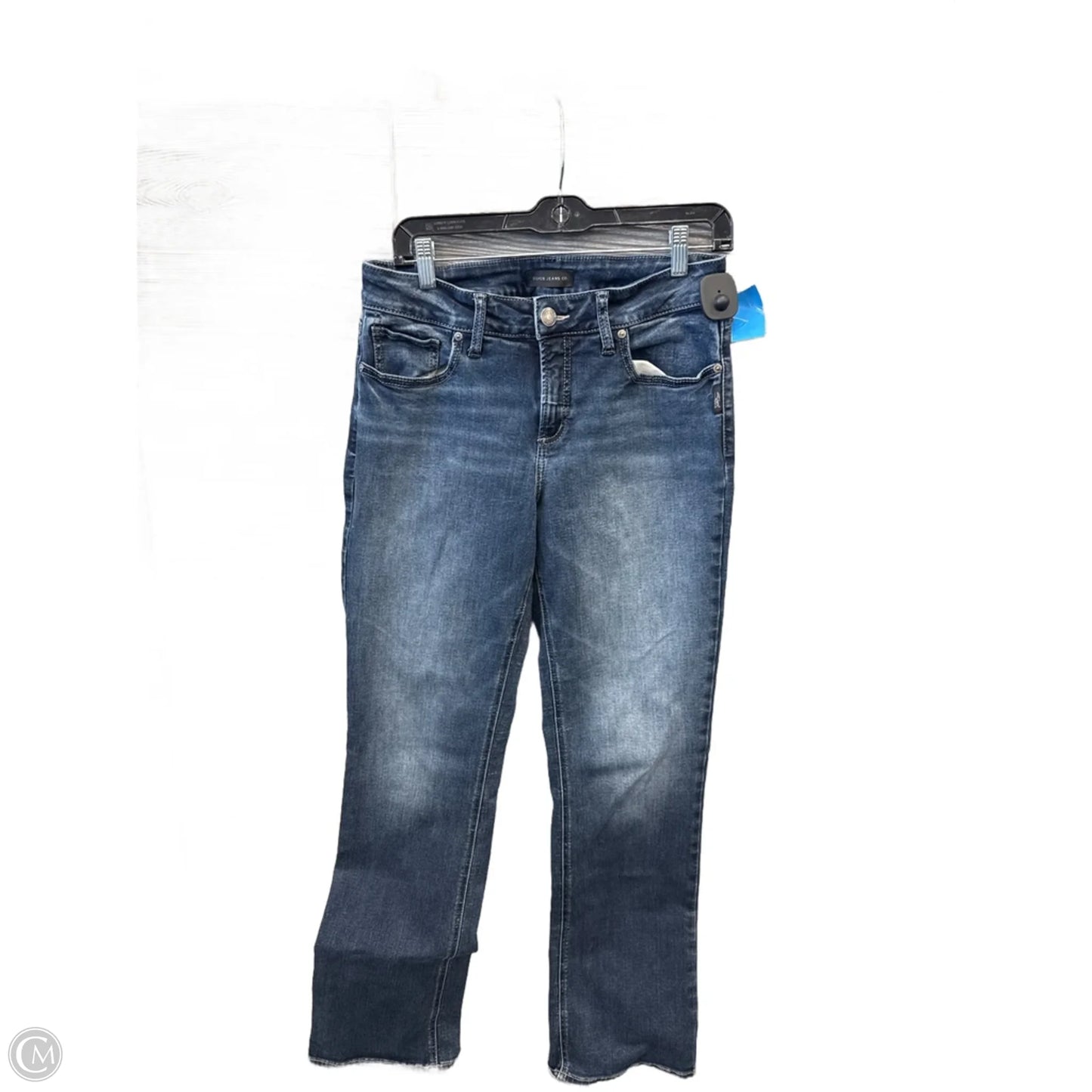 Jeans Boot Cut By Silver In Blue Denim, Size: 12