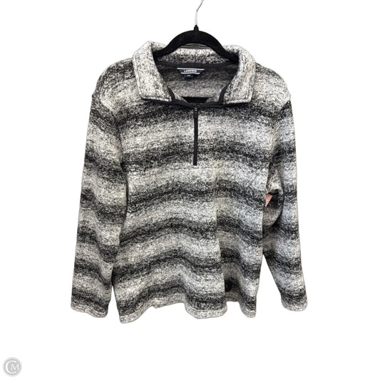 Sweatshirt Collar By Lands End In Grey, Size: Xl