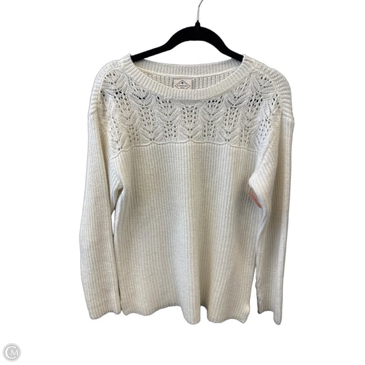 Sweater By St Johns Bay In White, Size: L