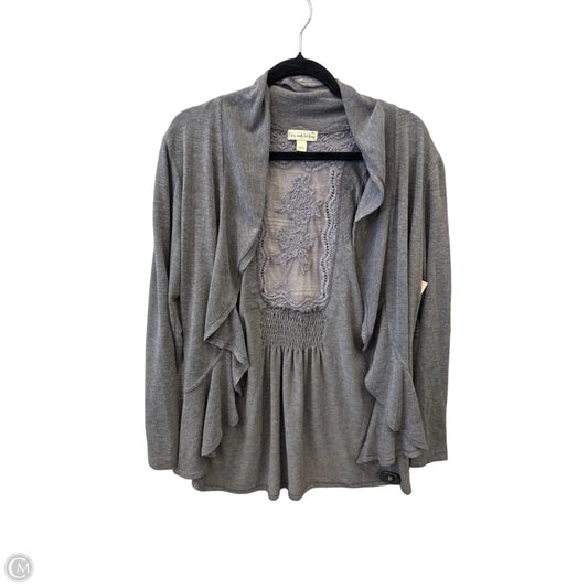 Cardigan By Live And Let Live In Grey, Size: Xl