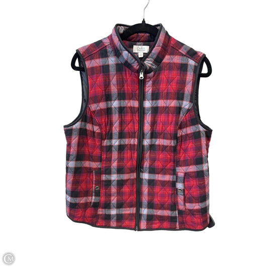 Vest Puffer & Quilted By Croft And Barrow In Red, Size: L