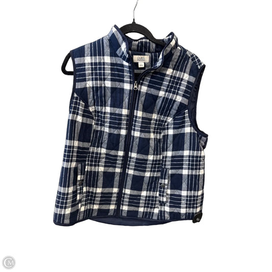 Vest Puffer & Quilted By Croft And Barrow In Blue, Size: L