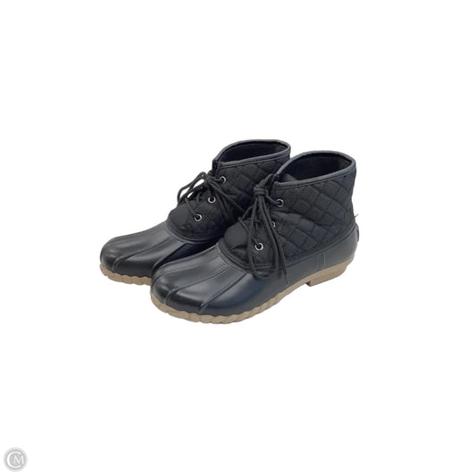 Boots Rain By St Johns Bay In Black, Size: 9