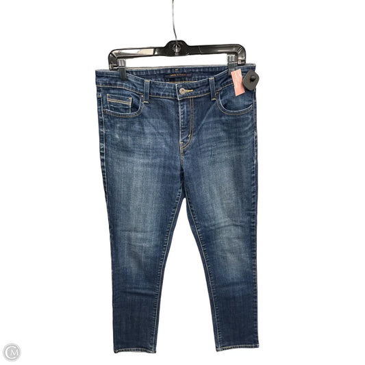 Jeans Skinny By Levis In Blue Denim, Size: 12