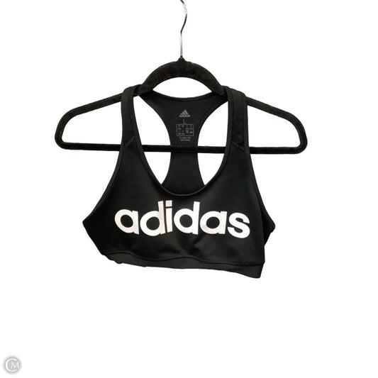 Athletic Bra By Adidas In Black, Size: L