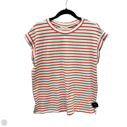 Top Short Sleeve By Les Amis In Striped Pattern, Size: S