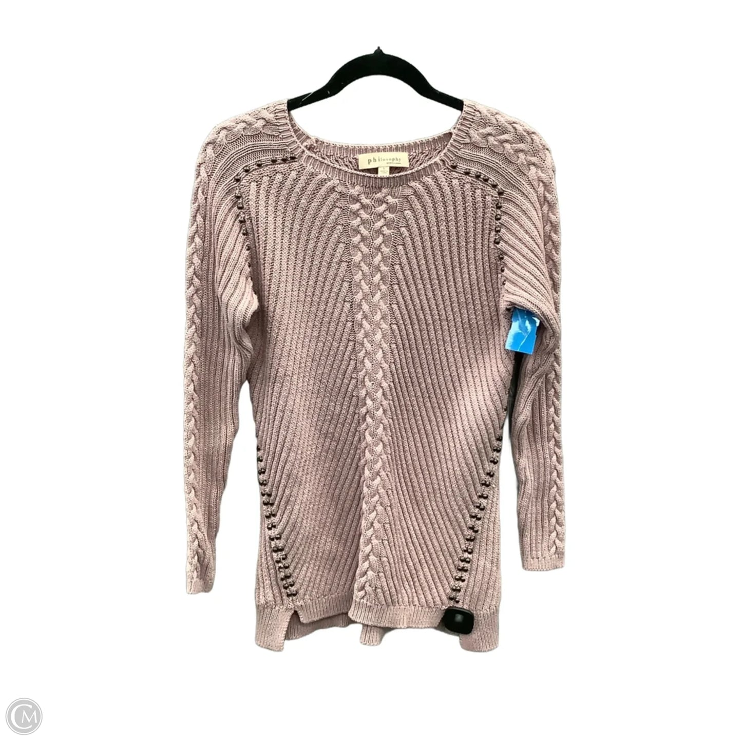 Sweater By Philosophy In Pink, Size: L