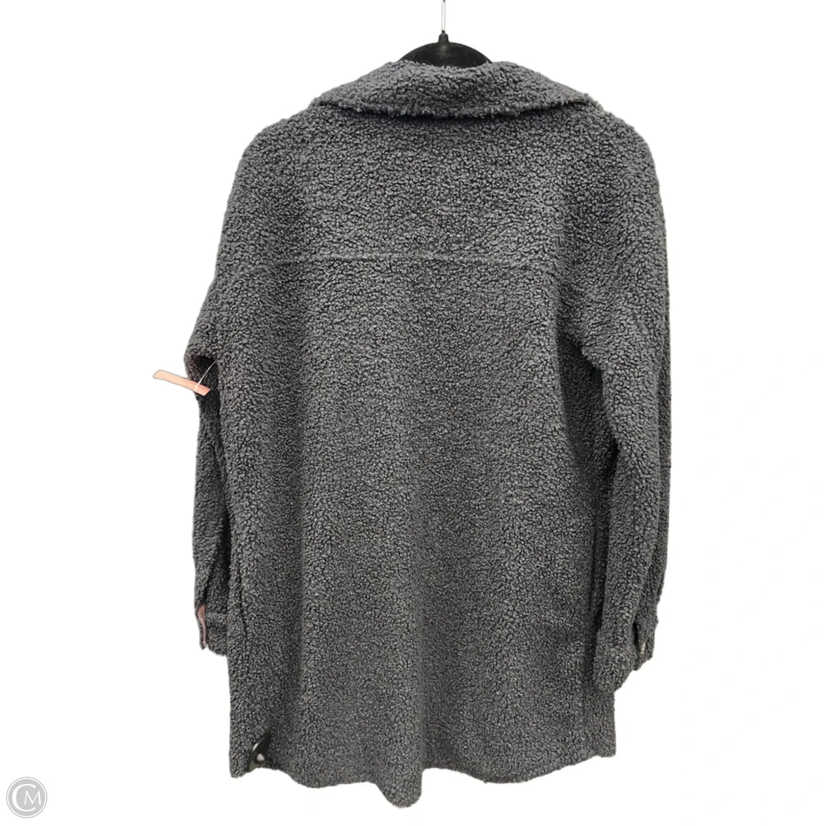 Jacket Shirt By Hem & Thread In Grey, Size: M