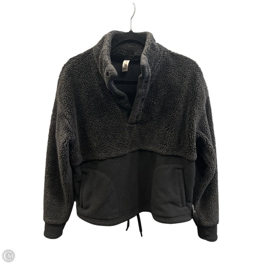 Athletic Top Long Sleeve Collar By All In Motion In Black, Size: M