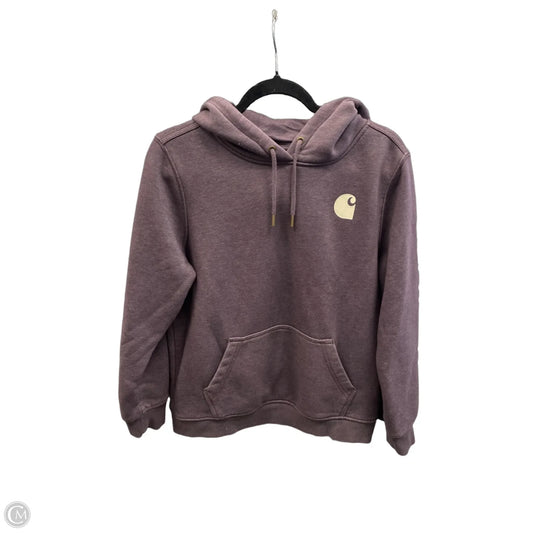 Sweatshirt Hoodie By Carhartt In Purple, Size: L