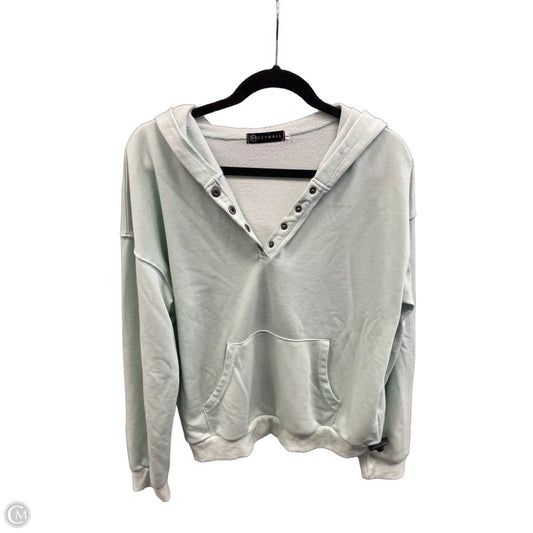 Sweatshirt Hoodie By Clothes Mentor In Green, Size: L