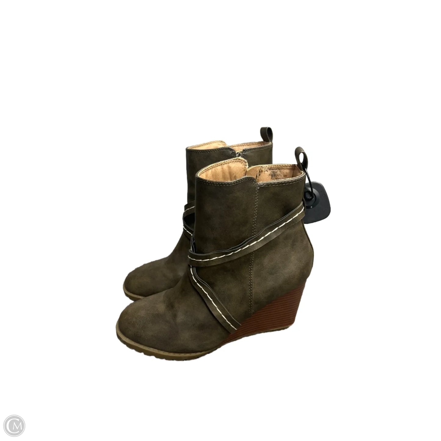 Boots Ankle Heels By Diba In Brown, Size: 9