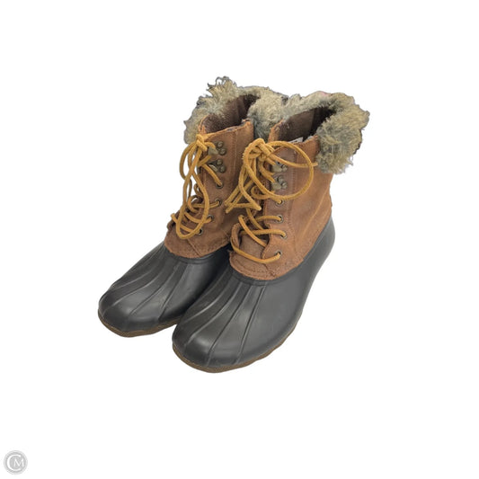 Boots Snow By Sperry In Brown, Size: 8