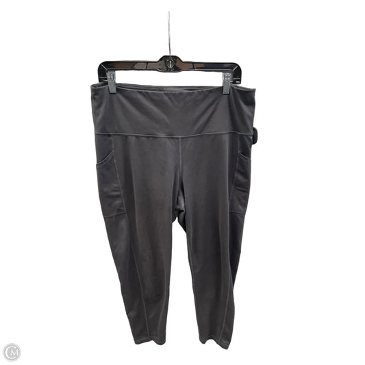 Athletic Leggings By Ideology In Grey, Size: Xl