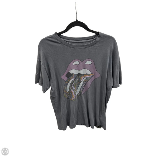 Top Short Sleeve By American Eagle In Grey, Size: Xs