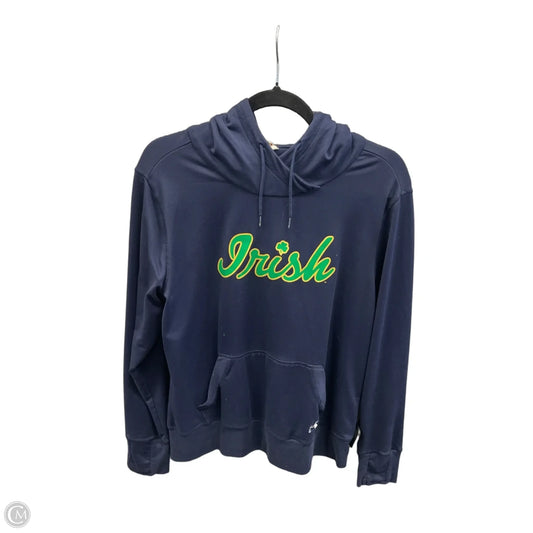 Athletic Sweatshirt Hoodie By Under Armour In Navy, Size: Xl