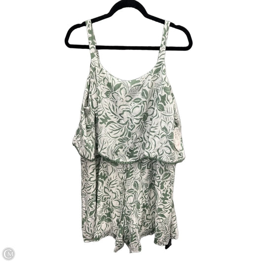 Romper By Naif In Green & White, Size: 2x