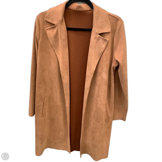 Coat Trench Coat By Clothes Mentor In Brown, Size: M