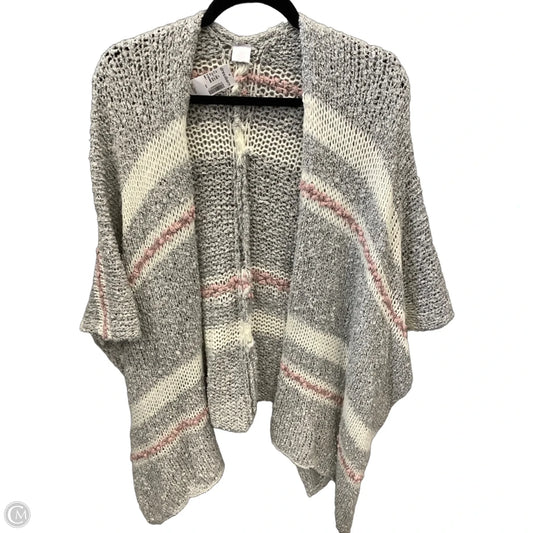 Shawl By Dressbarn In Grey & Pink, Size: Osfm