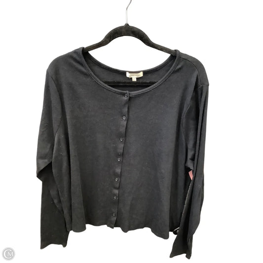 Top Long Sleeve By Ultra Flirt In Black, Size: 3x