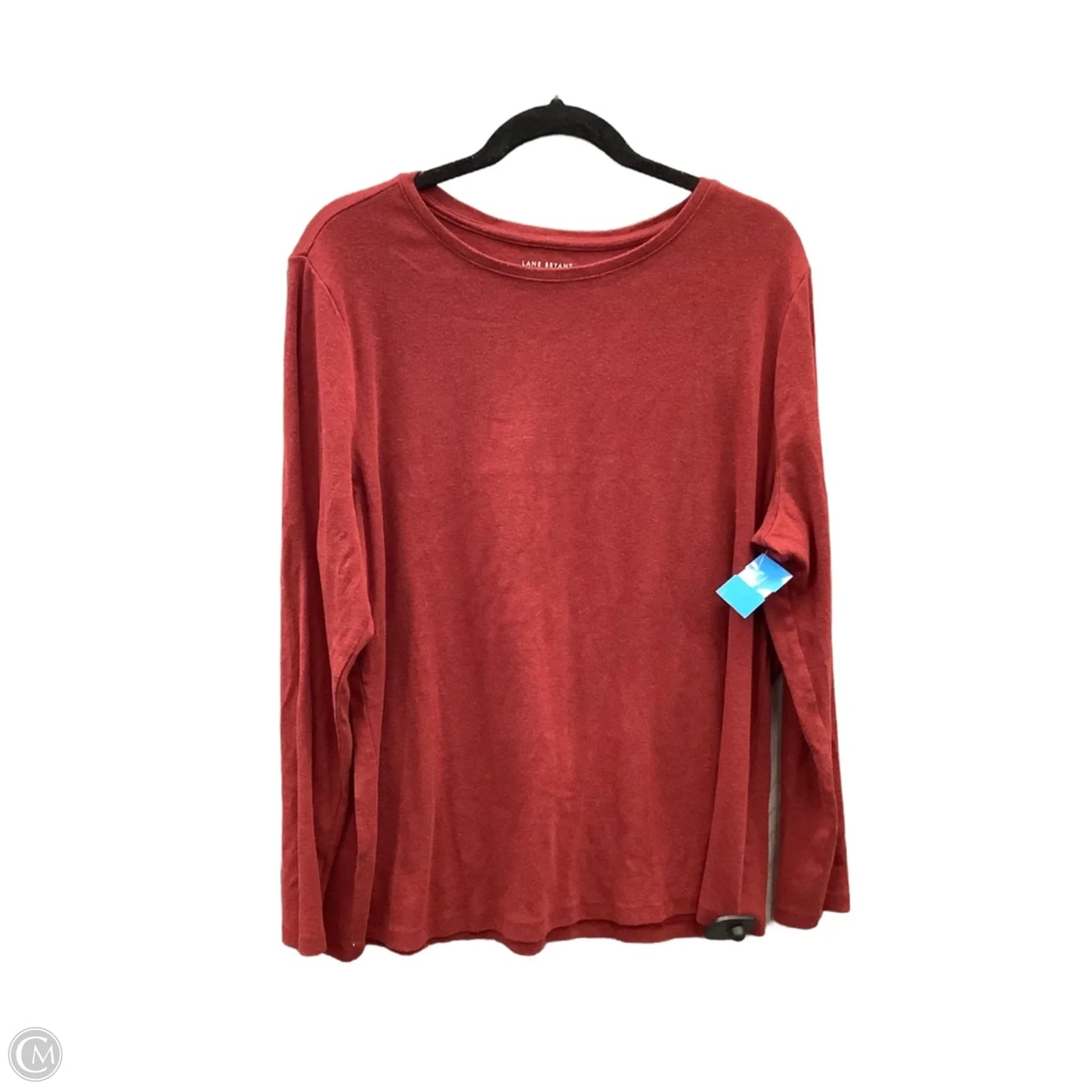 Top Long Sleeve Basic By Lane Bryant In Red, Size: Xxl