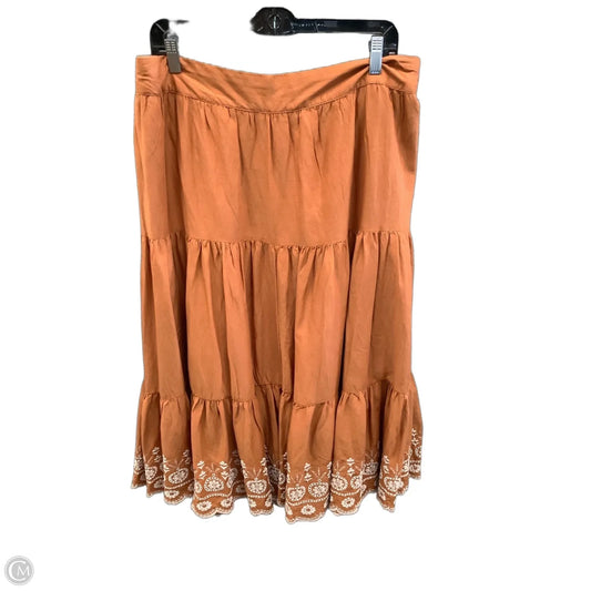 Skirt Maxi By Lc Lauren Conrad In Orange, Size: 14