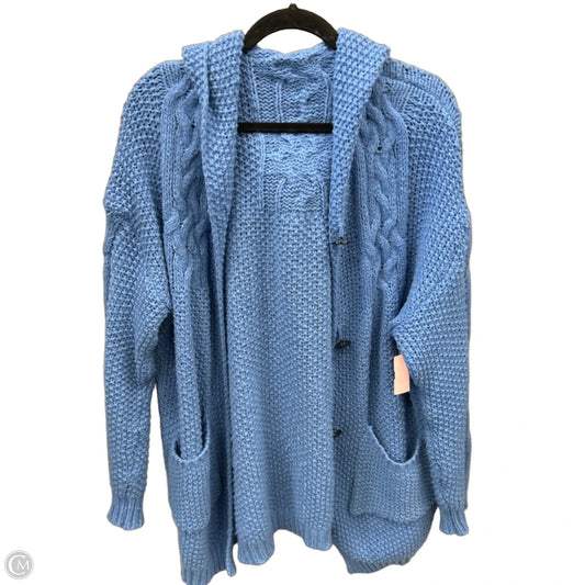 Cardigan By Clothes Mentor In Blue, Size: 2x