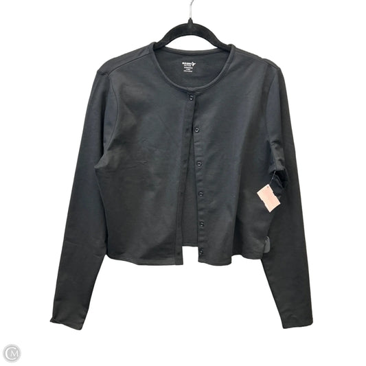 Athletic Top Long Sleeve Collar By Old Navy In Black, Size: L