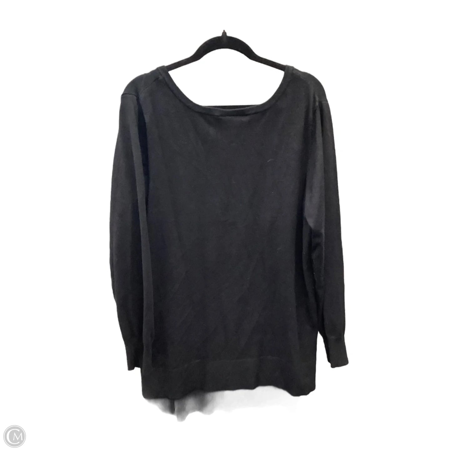 Top Long Sleeve By Lane Bryant In Black, Size: 1x