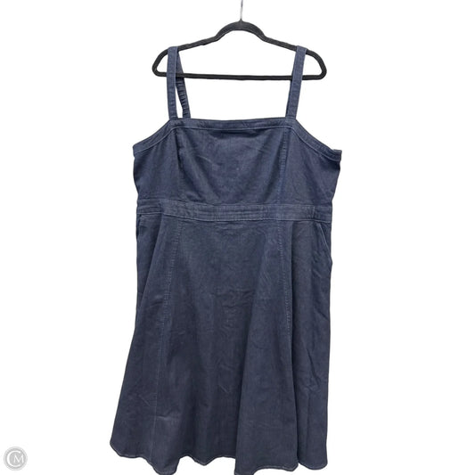 Dress Casual Midi By Torrid In Blue Denim, Size: 3x