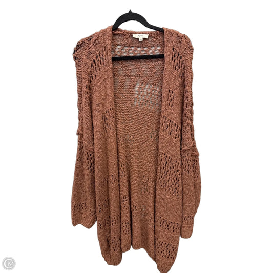 Cardigan By Clothes Mentor In Brown, Size: S