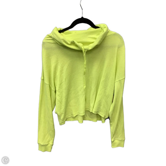 Athletic Top Long Sleeve Crewneck By Mono B In Green, Size: L