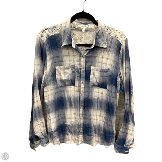 Top Long Sleeve By Maurices In Blue, Size: M