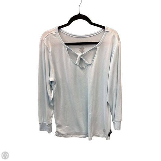 Athletic Top Long Sleeve Crewneck By Pro Player In Blue, Size: M