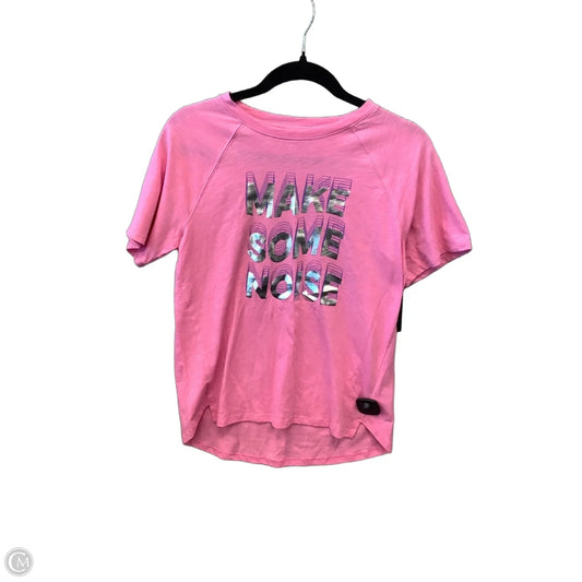 Athletic Top Short Sleeve By Athletic Works In Pink, Size: Xxl