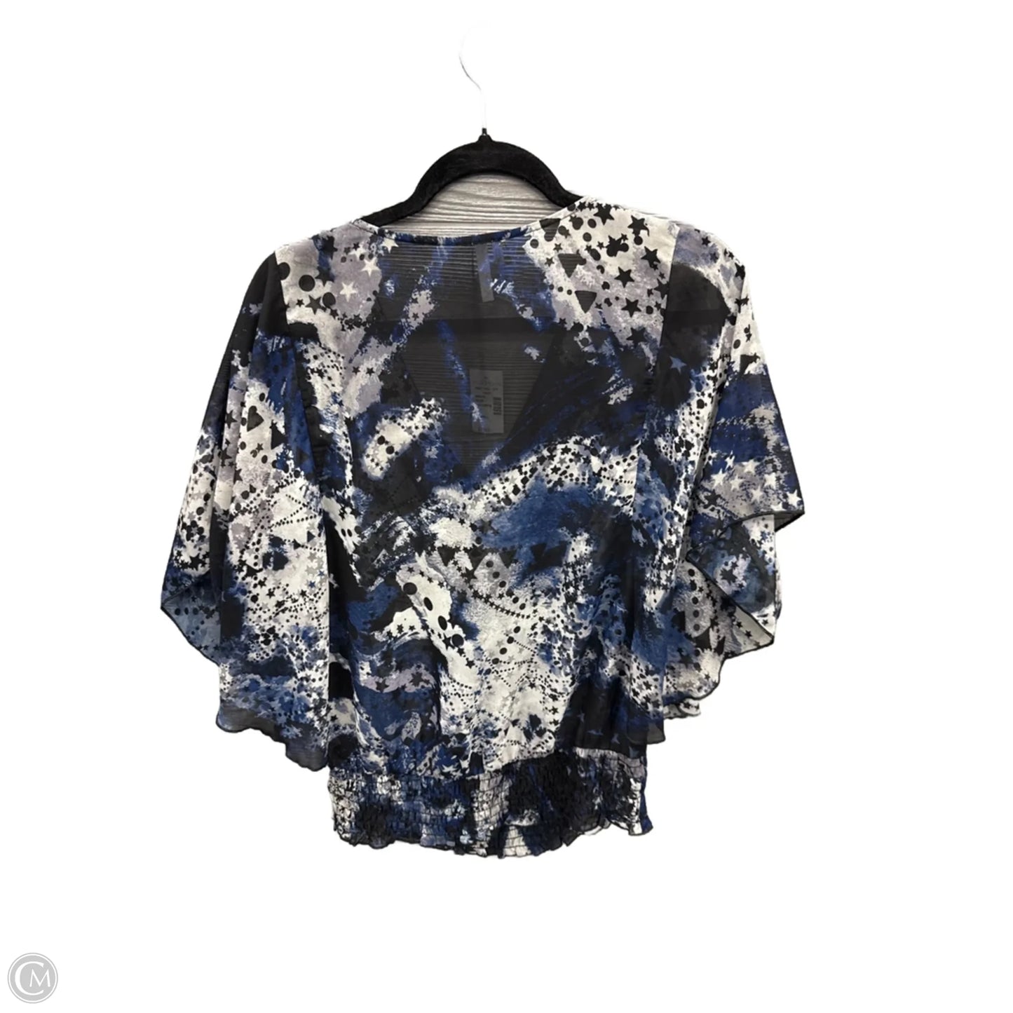 Top Short Sleeve By Studio Y In Blue, Size: S