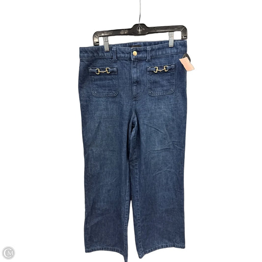 Jeans Straight By Talbots In Blue Denim, Size: 8