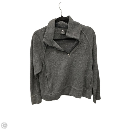 Sweatshirt Collar By Nike In Grey, Size: M